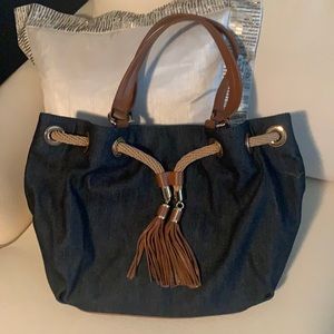 New Michael Kors denim bag